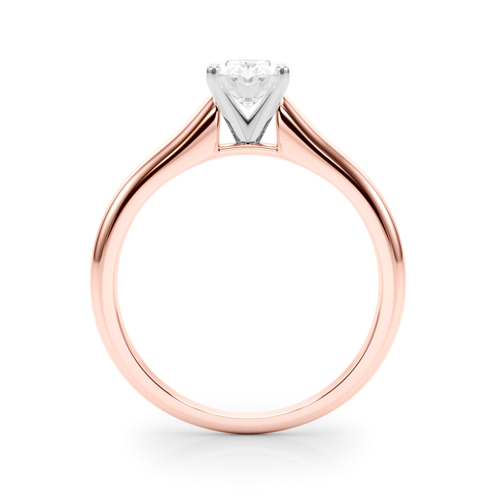 Isabella Oval Diamond Solitaire Engagement Ring-VIRABYANI